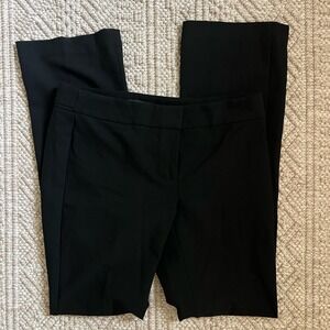 Ann Taylor Womens Black Dress Pants Flat Front Trousers Professional Slacks